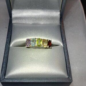 Sterling Silver 5 Stone Ring